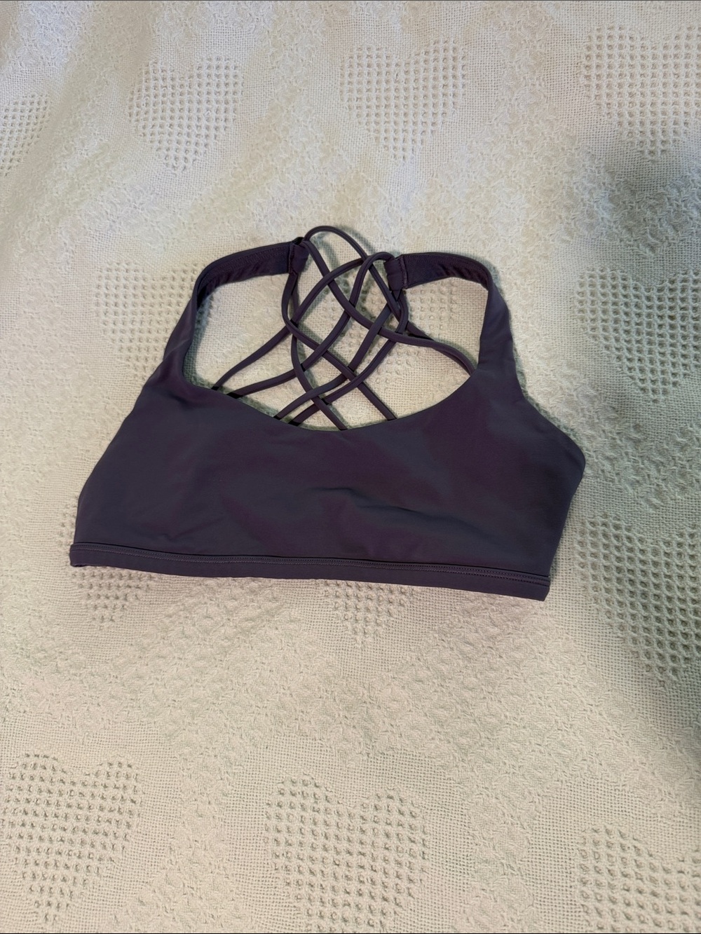 lululemon athletica Strappy Back Sports Bra - Plum